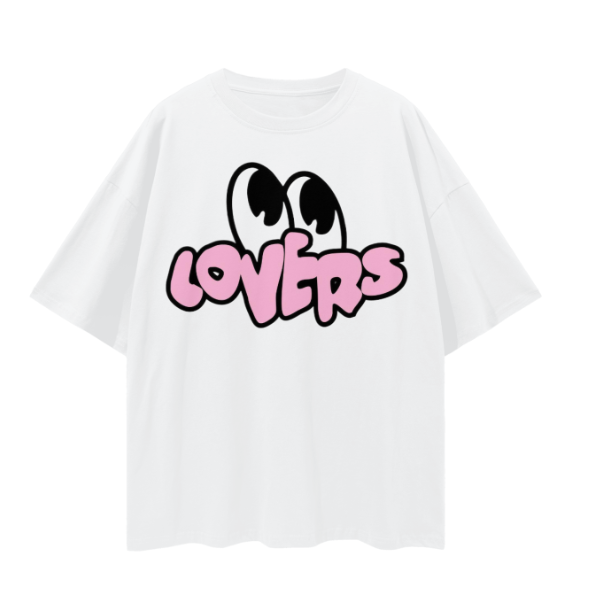 ''Lovers'' Short sleeve baggy T-shirt